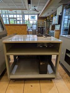 lot 30 image: DUKES STAINLESS STEEL DRINK DISPENSER COUNTER