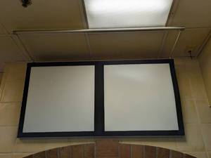lot 37 image: MAGA LENS 2-SIDED MENU SIGN W LIGHT