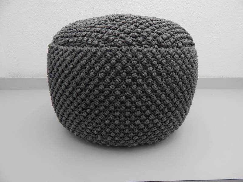 lot 140 image: Knitted Ottoman