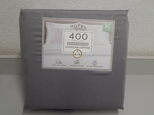 lot 40 image: King 6 Piece Egyptian Cotton Sheet Set