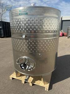 Zottel 2,450 L Jacketed Closed Vessel w/Front Port & Temp Gauge