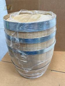 lot 12 image: New 10 gal Barrel Mill Oak Barrel, Char-4