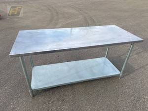 lot 31 image: EFL NSF Stainless Table 72 in x 35 in