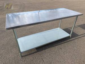 lot 32 image: EFL NSF Stainless Table 72in x 35in