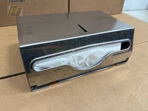 lot 63 image: NSF Stainless Paper-Towel Dispenser, Locking
