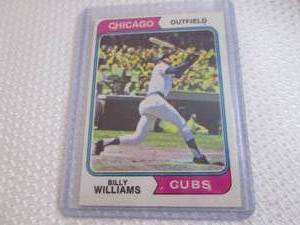 lot 17 image: 1974 Topps Billy Williams Card...