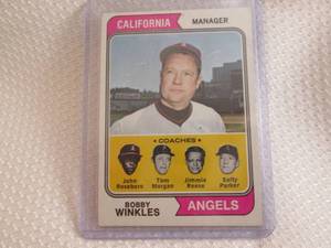 lot 18 image: 1974 Topps #276 Bobby Winkles Card...