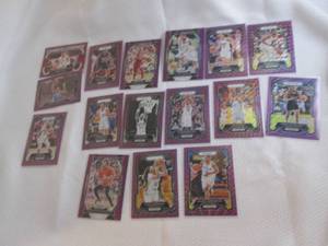 lot 21 image: 2024 Purple Prizm Basketball Cards...
