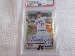 lot 37 image: 2020 Bowman Draft Clayton Beeter Ge...