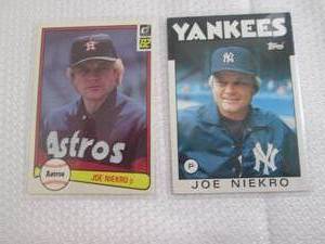 lot 81 image: 2 Joe Niekro Cards...