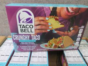 lot 112 image: 12- 8.85 oz Taco Bell Crunchy Dinne...