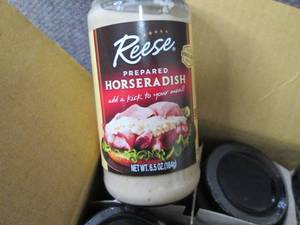 lot 148 image: 12- 6.5 oz Reese Horseradish...