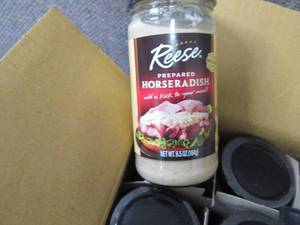 lot 149 image: 12- 6.5 oz Reese Horseradish...