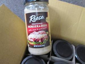 lot 151 image: 12- 6.5 oz Reese Horseradish...
