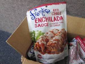 lot 165 image: 6- 8 oz Frontera Red Chile Enchilad...