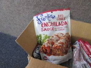 lot 168 image: 6- 8 oz Frontera Red Chile Enchilad...