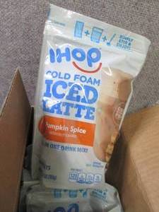 lot 172 image: 6- 6 pks IHop Cold Foam Pumpkin Spi...