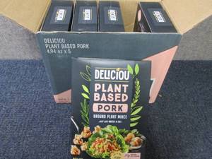 lot 195 image: 5- 4.94 oz Deliciou Plant Based Por...