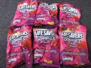 lot 242 image: 6- 7 oz Life Savers Wild Berry Gumm...