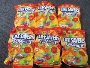 lot 244 image: 6- 7 oz Life Savers Gummies...
