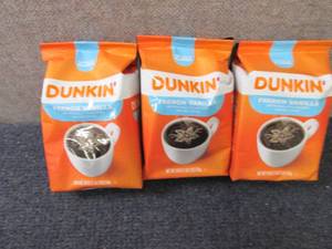 lot 275 image: 3- 18 oz Dunkin French Vanilla Gro...