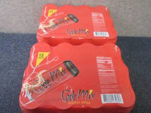 lot 289 image: 24- 16 oz Code Mix Energy Drink...