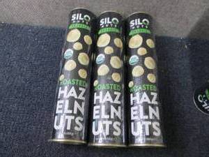 lot 339 image: 3- 1 lb Silo Nuts Organic Roasted H...