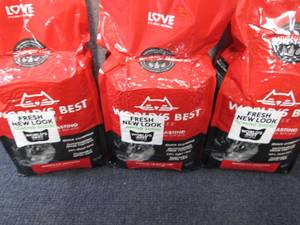lot 364 image: 3- 8 lb Bags Worlds Best Cat Litte...