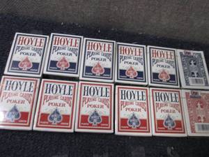 lot 384 image: 12 Sealed Hoyle Poker Playing Cards...