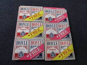 lot 404 image: 12 Sealed Hoyle Poker Playing Cards...