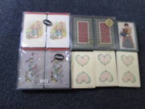 lot 407 image: 3- 2 Deck Canasta Playing Card Sets...