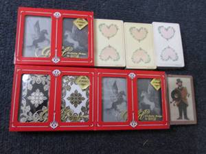 lot 408 image: 3- 2 Deck Bridge Playing Card Sets,...