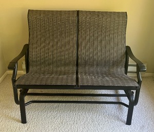lot 22 image: Patio Glider Bench
