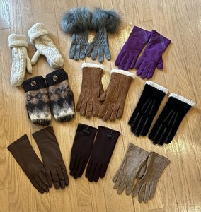 lot 74 image: Nine Pairs of Warm and Cozy Gloves and Mittens