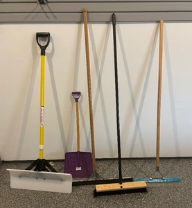 lot 94 image: Shovels, Broom, Squeegee and More