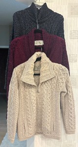 lot 57B image: Three Size Small Sweaters by Aran Sweater Company