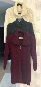 lot 84B image: Trio of Sensational Sweaters by Aran Sweater Company