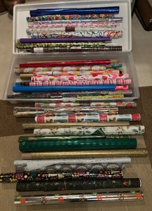 lot 103 image: Gift Wrap Galore  Over 40 Rolls