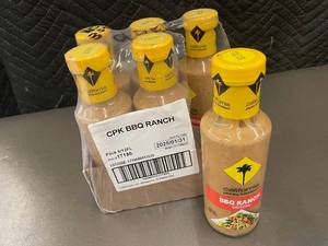 lot 28 image: AZ4 - Pack of 6 California Pizza Kitchen BBQ Ranch Dressing