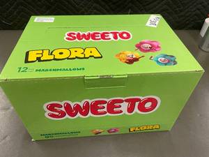 lot 371 image: Sweeto Flora Marshmallows - Box of 12 Packs