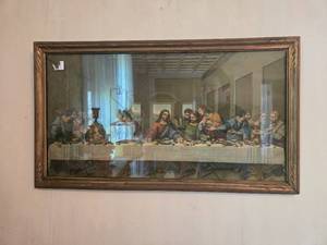 lot 21 image: Framed Print of The Last Supper, 28 W x 16 H
