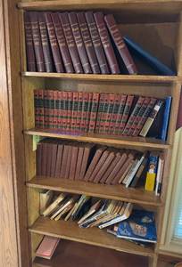 lot 70 image: Collection of Encyclopedias and Books Including Britannica and Yearbooks
