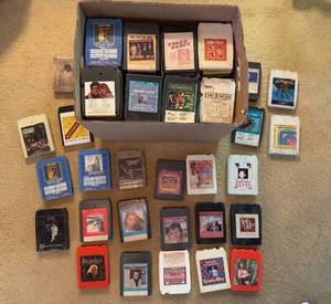 lot 84 image: Collection of Vintage 8-Track Tapes Including Elvis, The Beatles, and More