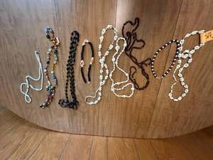 lot 95 image: Collection of Assorted Beaded Necklaces Inc a LEI Necklace