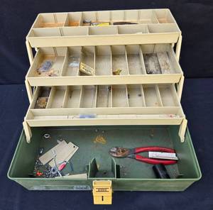 lot 126 image: Plano Model 6300 Tackle Box with Assorted Fishing Gear