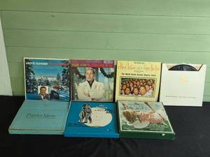 lot 167 image: Collection of Vintage Christmas and Music Vinyl Records