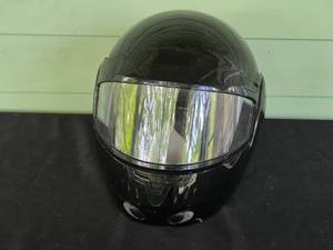 lot 224 image: Black Motorcycle Helmet with Full Face Shield