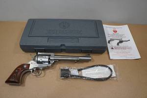 lot 12 image: Ruger New Blackhawk Stainless Steel .357 Magnum Single-Action Revolver - 6.5 Barrel