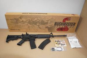 lot 45 image: Bushmaster Carbon-15 .22 LR AR-Format Rifle - 2 Magazines