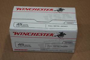lot 153 image: 100 Winchester .45 Auto 230 Gr FMJ Ammo